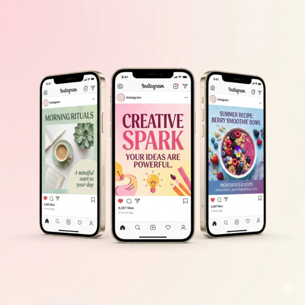 Pretty and Vibrant Pinterest Template